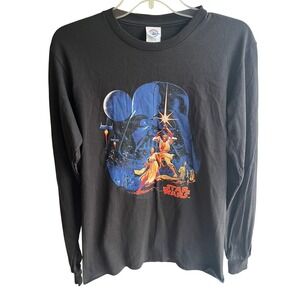 Vintage RARE Star Wars: A New Hope Poster Print Classic Long Sleeve Tee Sz Small